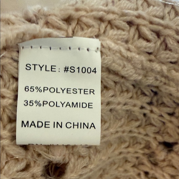 JODIFL Cream Shaggy Open-Front Sweater Vest - Picture 3 of 5